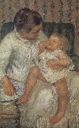 Mary Cassatt, Mothe helping children a bath